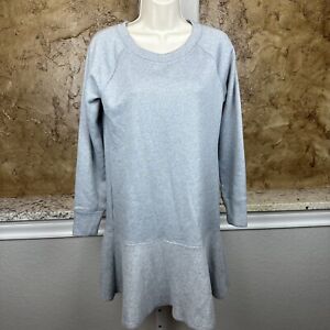 cAbi Sweatshirt Dress Gray Fleece Size XS Long-Sleeved Oversized Women's
