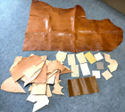 Big Scrap Leather Lot Brown for Crafting Leatherwork