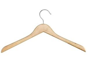Wood Slimline Shirt/Coat Smooth Luxury Hangers 17 inch Set of  20 Pcs