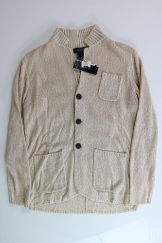 The Men's Store Bloomingdales Melange Knit Cardigan Jacket XL Sand Sweater