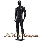 6FT4 Male Muscular Sport Athletic Black Heavy Duty Plastic Mannequin #MC-JSFM1