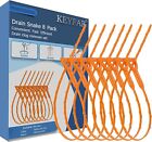 8 Pack Drain Snake Clog Remover 25in Drain Hair Remover Sink Drain Auger Cleaner