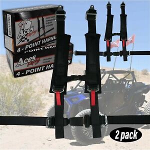 x2 4 Point Safety Harness-E4 Certified-UTV-Jeep-Buggy-Sand Rail-Trophy Truck