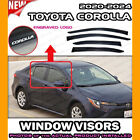 WINDOW VISORS for 2020 → 2024 Toyota Corolla Sedan / DEFLECTOR RAIN GUARD VENT (For: 2020 Toyota)