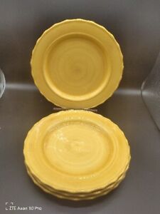 Set of 4 Home and Garden Party WELCOME HOME Yellow 11