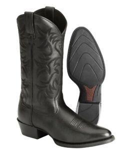 Ariat Mens Heritage Western Round Toe Cowboy Boots Black #10002218 ~ MANY SIZES!
