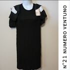 NWT N°21 Numero Ventuno Black Dress Size 40  Designer Cocktail