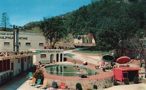 Postcard CA Lake County Howard Hot Springs Mineral Baths Chrome Vintage PC J5768