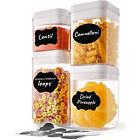 Air tight Food Storage Containers-Set of 4PC Kitchen Pantry Organization Storage