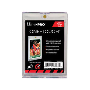 Qty (3) Ultra PRO One Touch 35pt. Magnetic Card Storage Holders UV Safe #81575