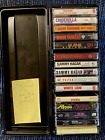15 Rock Glam Metal Cassette Tape Lot w Case CINDERELLA DEF LEPARD VH SKID ROW +