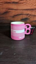 21oz CERAMIC Pink Barbie Mug With B Handle