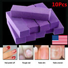 10x Sanding Nail File Buffer Block Art Manicure Pedicure Finger Polish Shiner US