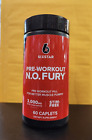 SixStar Pre-Workout Pill 3000 mg  N.O. FURY, Muscle  60 Caplets EXP JUN 25 & UP
