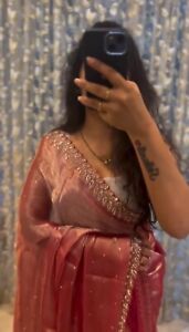 SAREE BLOUSE WEDDING INDIAN PAKISTANI BOLLYWOOD DESIGNER PARTY WEAR NEW SARI