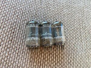 Trio Telefunken 12AX7 ECC83 Smooth Plate Audio Vacuum Tubes Tested Very Strong