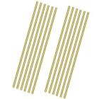 12 Pack Brass Rods 1/8” x 12”ROMXECZ Brass Solid Round Rod Bar Brass Pins for...