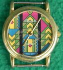 Vintage Renato Quartz Watch Geometric Dial