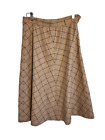 Vintage Evan Picone 60s Skirt Sz 14 Pleated Plaid Wool Blend USA Ladies Union