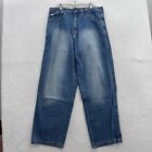 Southpole Jeans Mens 36x31 Blue Wide Leg Baggy Hip Hop Streetwear Y2K Pipes