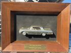 Gold 1962 FORD GALAXIE PROMO CAR MODEL Dealership Sales Award Shadowbox Original