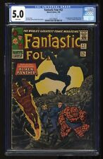 Fantastic Four #52 CGC VG/FN 5.0 White Pages 1st Appearance of Black Panther!