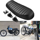 Cafe Racer Seat Flat Saddle Black For Yamaha DT125 XS650 XS850 XJ550 XT500 SR500 (For: More than one vehicle)
