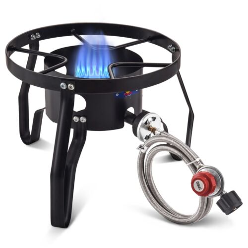 Propane Burner For Outdoor Cooking 37000BTU. Camping Stove Gas Stove Portable