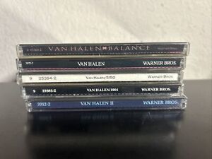 VAN HALEN 5 CD LOT-Van Halen Van Halen ll 1984 Balance 5150
