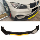 For BMW M3 M4 M5 Z4 Series Front Bumper Lip Spoiler Splitter Gloss Black Yellow (For: More than one vehicle)