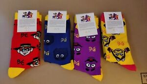 McDonald’s Canada Exclusive 4 Socks: Grimace, Hamburglar, Birdie, Fry Guys NEW