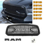 Front Grille For 2013-2018 Dodge Ram 1500 Big Horn Bumper Grill Black w/Letters