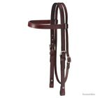 Draft Horse Western Browband Headstall - Bridle - Dark Oil Leather