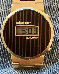 Vintage Wittnauer LCD Digital Mens Watch