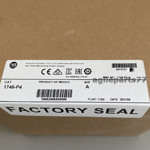 Allen-Bradley 1746-P4 SerA SLC 500 Power Supply Module 1746P4 New Factory Sealed