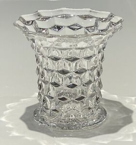 Vintage Fostoria Glass AMERICAN Crystal Small Flared Mouth Cylinder Vase