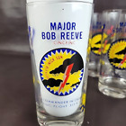 Vtg USAF 317TH FIGHTER INTERCEPTOR SQUADRON Drinking Glass Set 6 Major Bob Reeve