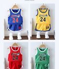 2pcs Sports Outfits Toddler Baby Boys Summer Sleeveless Basketball Clothes Set