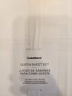 Crate And Barrel Queen Sheet Set White