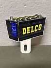 Delco Battery Garage Tires Metal Plate Topper Dealership Gas Oil Sign Tractor