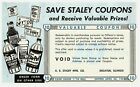 1958 A E Staley Mfg Co Chicago Store Vtg Coupon Grocery 10 Cents Off Original