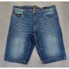 Marc Ecko Jean Shorts 34 Men's Baggy Distressed Blue Denim Pockets Cotton