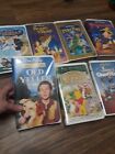 Lot of 7 Classic Disney Movies VHS VCR Video Used Clamshell