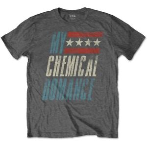 My Chemical Romance Raceway T-Shirt Grey New