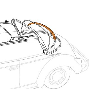 1952-1964 Volkswagen Beetle Convertible Synthetic Bow Above Rear Window (For: Volkswagen)