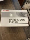 Canon EF-S 18-135mm f/3.5-5.6 IS Standard Zoom Lens NEW
