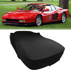 Car Cover Indoor Stain Stretch Dust-proof Custom Black For Ferrari Testarossa (For: Ferrari Testarossa)