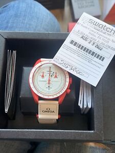 omega x swatch moonswatch mission to mars NEW W/ Box, Papers