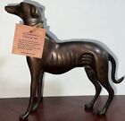 Vintage Bronze Greyhound Whippet Dog Sculpture Statue Art Deco Style 8.25