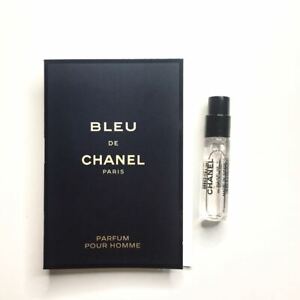 Bleu de Chanel .05 oz / 1.5 ml Parfum Card Vial NEW